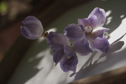 Traditional Chinese Ronghua Hair Clip – Handmade Purple Velvet Flower, Vintage Hanfu Hair Accessory